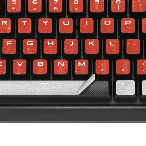 Costa Rican Flag Distressed K95 RGB PLATINUM Mechanical Gaming Keyboard Skin